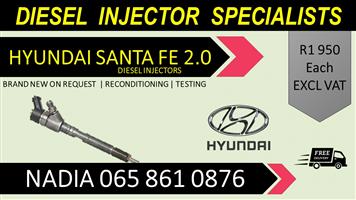 BRAND NEW DIESEL INJECTORS FOR SALE FOR HYUNDAI SANTA FE 2.0