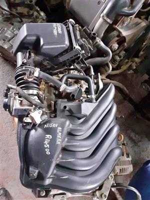 Nissan Almera HR15 Engine spares for sale
