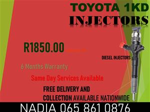 THE BEST 1KD TOYOTA DIESEL INJECTORS FOR SALE