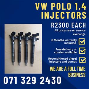 VW POLO 1.4 INJECTORS FOR SALE WITH WARRANTY 