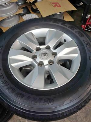 Toyota Hilux 17" Mag Rims (WITH USED TYRES)