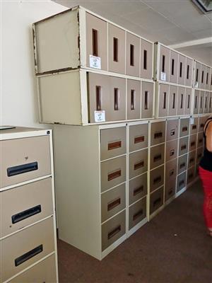 4 Drawer steel cabinets