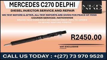 Mercedes C270 Delphi Diesel Injectors 