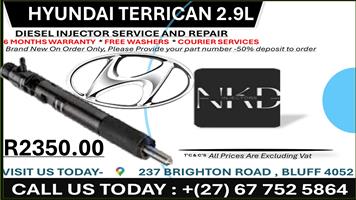 Hyundai Terrican 2.9L Diesel Injectors on Recondition