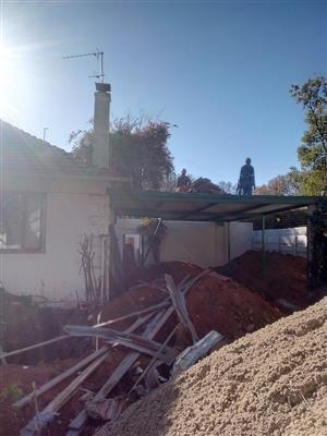 Demolition, ruble removal, stripping of old unwanted wooden floors 