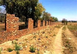 12.85 hectare - Two meter perimeter wall  and Electric fence