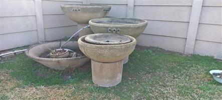 Concrete Garden Water Feature Set