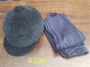 Horse Riding Hat and Riding Pants 