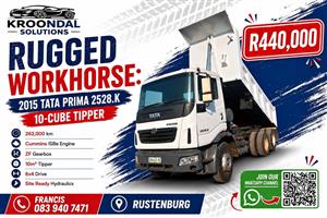 2015 Tata Prima 2528K back tipper truck - 10 cube