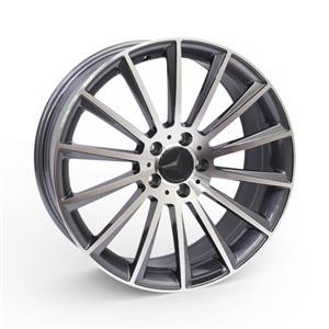 19″ M073FF 5/112 Gunmetal Machine Face Alloy Wheels