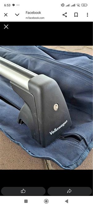 Original VW Touareg Roof rails with keys and original carry bag.