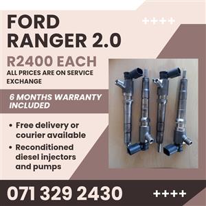 FORD RANGER 2.0 INJECTORS FOR SALE WITH WARRANTY INCLUDED 