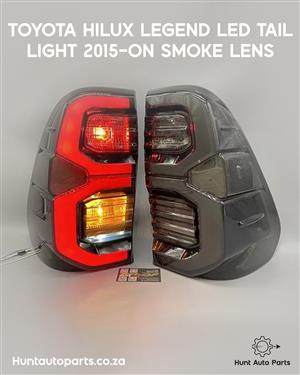 TOYOTA HILUX LEGEND LED TAIL LIGHT 2015-ON SMOKE LENS