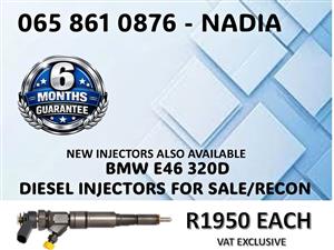 BMW E46 320 DIESEL INJECTORS FOR SALE / RECON WITH WARRANTY DURBAN