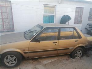 Toyota Corolla needs some tlc lisence 3yrs behind price negotiable 