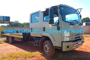 2015 ISUZU FSR 750 CREW CAB (AUTO) FLATBED TRUCK FOR SALE (MT71)