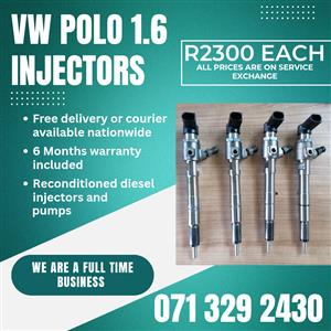 VW POLO 1.6 INJECTORS FOR SALE WITH WARRANTY 