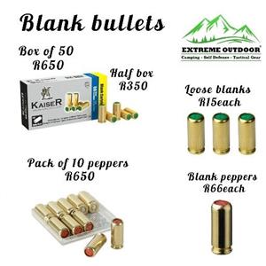 Blank bullets