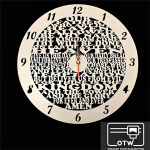 37cm Our Father Prayer Wall Clock