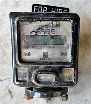 Vintage - “For Hire” - Taxi Meter  Size: 240mm x 160mm x 160mm 