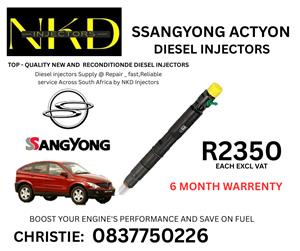 SSANGYONG ACTYON  DIESEL INJECTORS FOR SALE