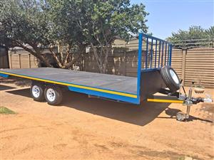 6mx2450mm FLATDECK DOUBLE BRAKE TRAILER BUILD ON ORDER