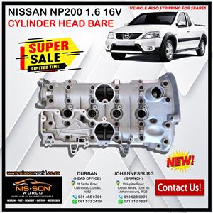 NISSAN NP200 1.6 16V CYLINDER HEAD BARE