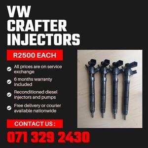 VW CRAFTER 2.0 INJECTORS FOR SALE WITH WARRANTY 