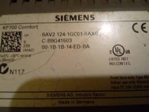 Siemens HMI TP700 Comfort, Comfort Panel, touch operation, 7` widescreen TFT 