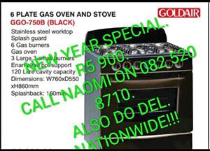 Gasstoves gasgeysers GASFRIDGES