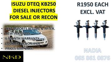 DIESEL INJECTORS FOR SALE FOR ISUZU DTEQ KB250