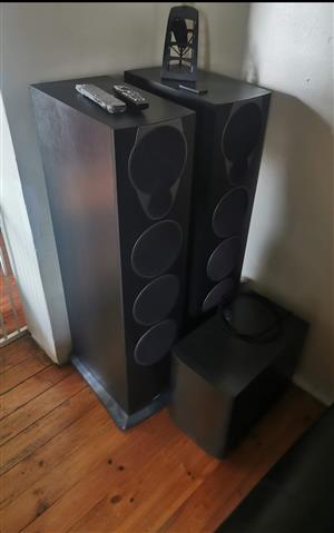 tower speakers with powered subwoofer