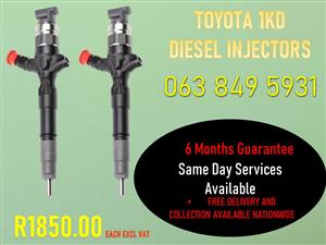 TOYOTA 1KD DIESEL INJECTORS KLERKSDORP NOORD WES 