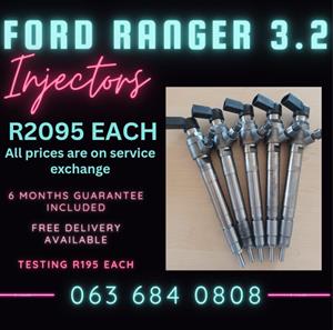 FORD RANGER 3.2 DIESEL INJECTORS FOR SALE WITH WARRANTY 