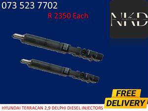 Hyundai Terrican 2.9 Delphi Diesel injectors 