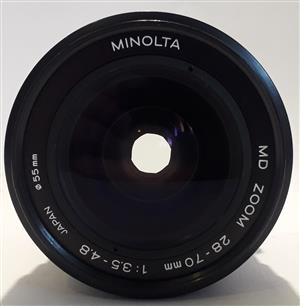 Minolta MD Zoom 28-70mm 1:3.5 – 4.8 Ø 55mm For Sale