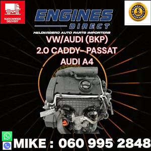 Import Low mileage VW/AUDI 2.0 TDI BKP Engine for sale. 