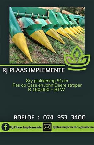 John deere 844 8ry 91 Plukkerkop /Mielie tafel