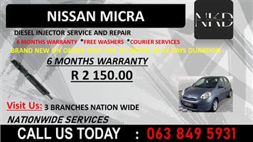 NISSAN MICRA 1.5 DIESEL INJECTORS KWAZULU NATAL UVONGO 