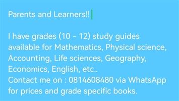 Study guides grades(10 -12)
