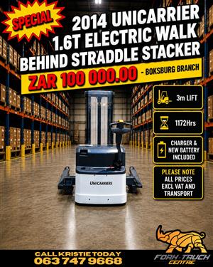 SUPER DEAL #2 -UNICARRIER ELECTRIC WALK BEHIND