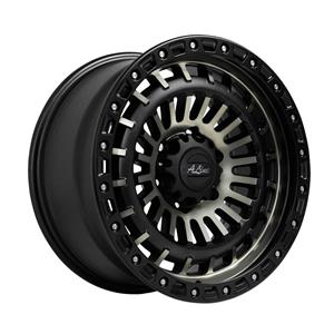 17″ A-Line Block 6/139 Satin Black Tinted Alloy Wheels