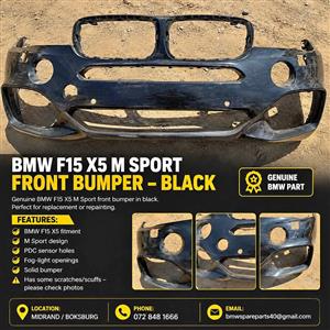 BMW F15 X5 M Sport Front Bumper – Black