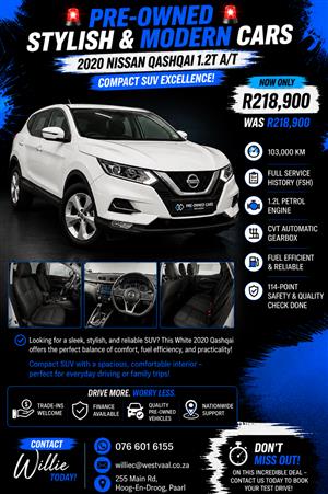2020 Nissan Qashqai 1.2T CVT