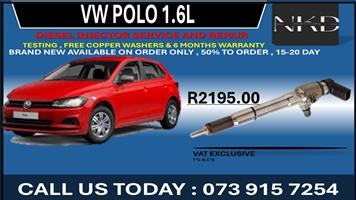 Vw Polo 1.6L Diesel Injectors 