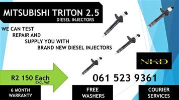 DIESEL INJECTORS FOR MITSUBISHI TRITON 2.5 WITH REPORTS FOR SALE