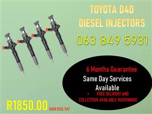 TOYOTA D4D DIESEL INJECTORS BRITS NOORD WES 