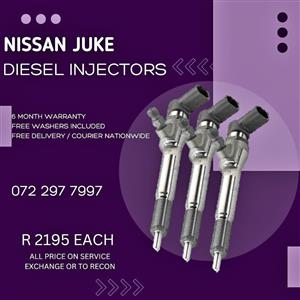Nissan Juke Diesel Injectors for sale on service exchange or to recon