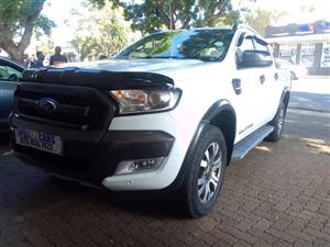 2017 FORD RANGER Double Cab 3.2TDCi Auto WILDTRACK white color SPARE KEY  105000km