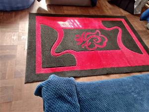 RED AND BLACK LOUNGE CARPET